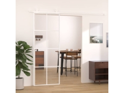 Vidaxl Porta Deslizante Em Vidro Esg E Alumínio 76x205 Cm Branco