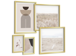 Conjunto De Pinturas Abstrações Estilosas Paisagens Espelharte (5 Peças)
