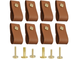 Puxadores Para Móveis, Conjunto De 8, Couro, Puxadores De Couro Macio Para Armários, Puxadores De Couro Para Móveis, Portas, Gavetas E Guarda-roupas