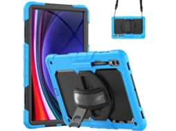 Capa Para Tablet Lurelia, Compatível Com Samsung Tab S9ultra 14.6 X910/916b/918u/s8ultra, Azul Claro, Pc, Dobrável Com Suporte, Suporte Giratório