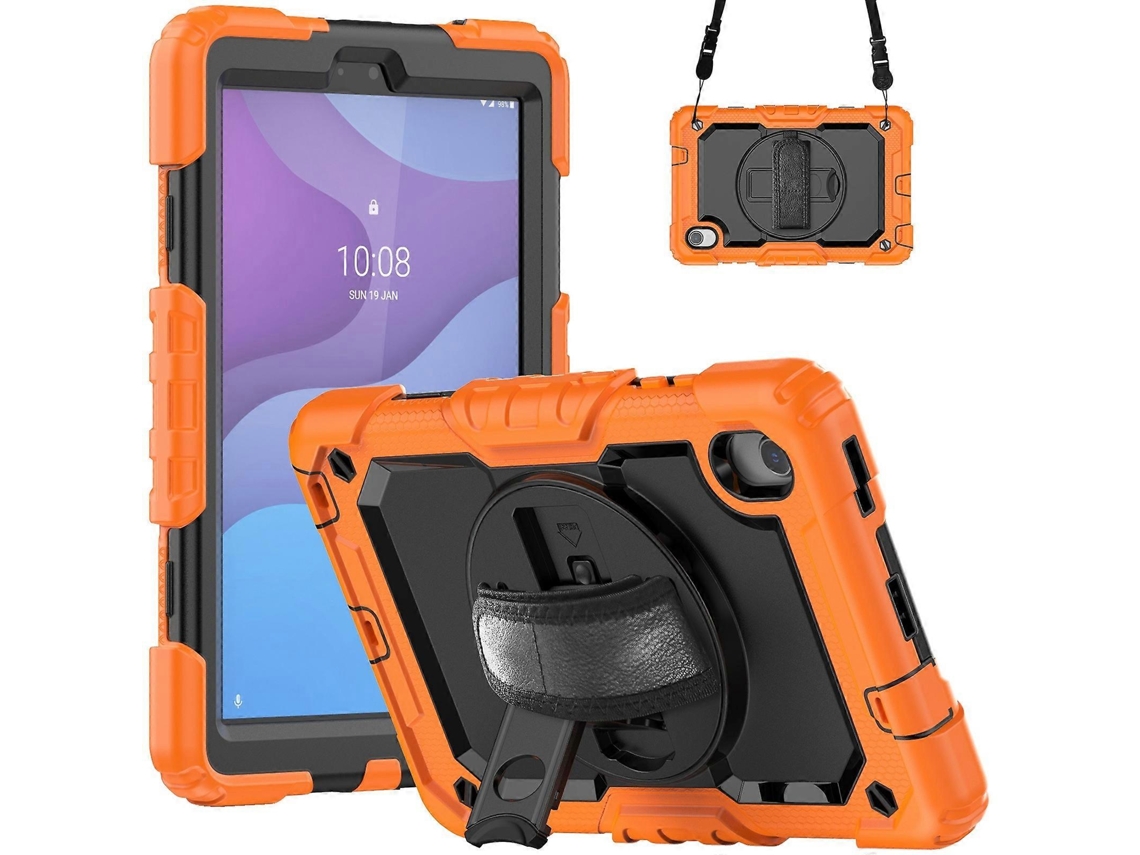 Capa Híbrida De Silicone Para Tablet Lenovo Tab M8 Hd 2020/2019 E Lenovo Tab M8 De 4ª Geração Com Alça De Ombro.