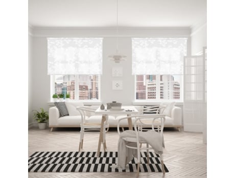 Estore de Rolo VIEWTEX Translúcido (105x190cm - Poliéster - Branco)