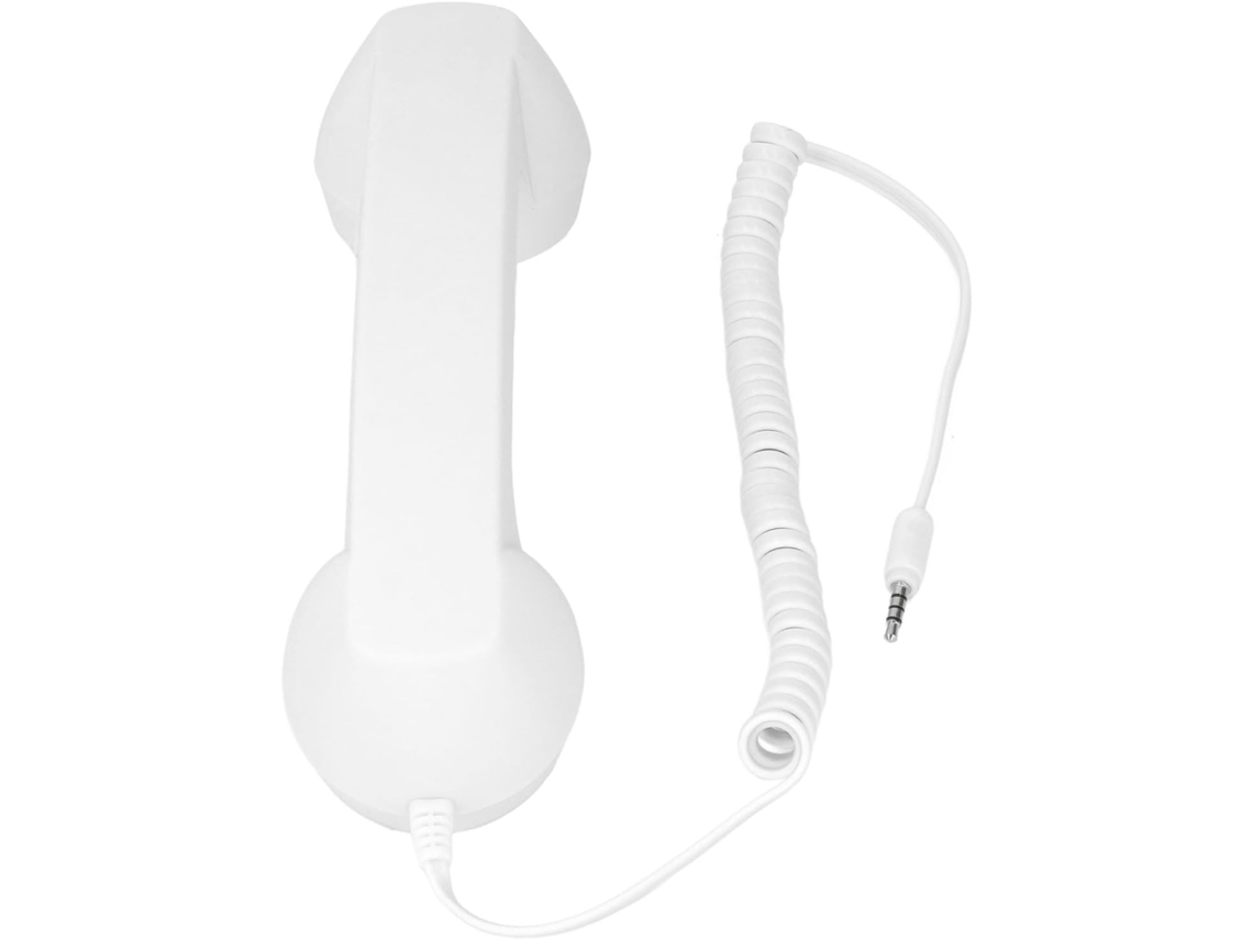 Telefone Retrô Com Fone De Ouvido E Conector De 3,5 Mm Para Chamadas Telefônicas.