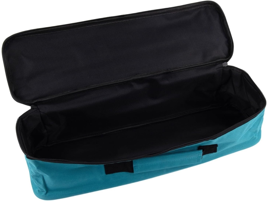 Bolsa para ferramentas funcional Feita, em material Oxford resistente, ideal para eletricistas, mecânicos e técnicos. Cor azul.