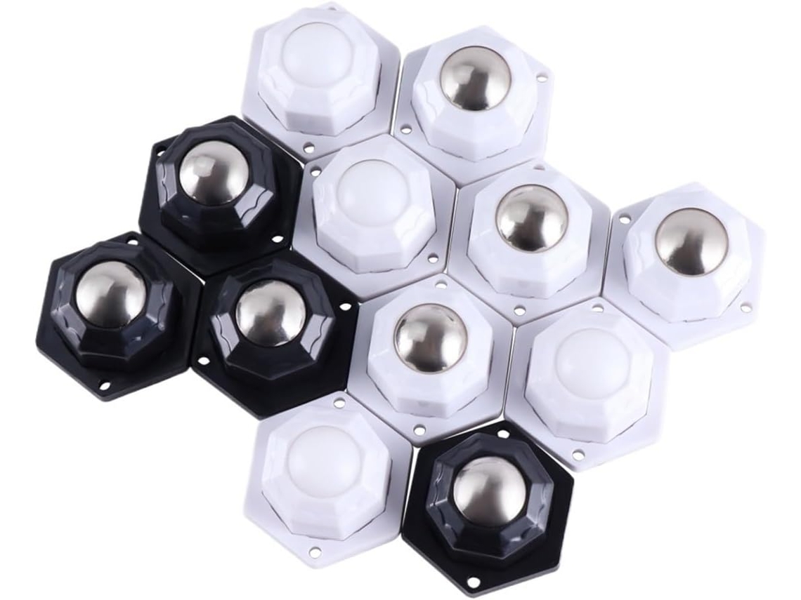 Conjunto De 12 Rodízios Giratórios - Para Uso Prático E Funcional