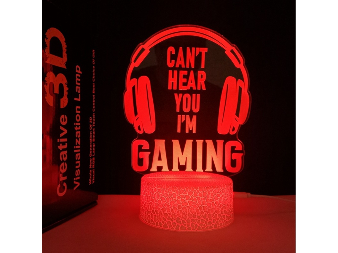 Decoração criativa para sala de jogos, luz noturna, modelo Crack, base Crack, jogo, Crack Touch, conjunto Slowmoose colorido