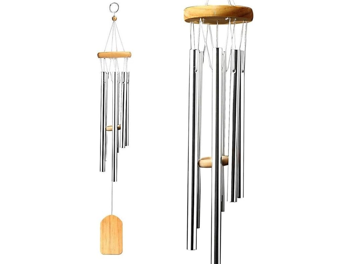 Campanillas Musicales De Viento Con Péndulo De Madera - Exterior