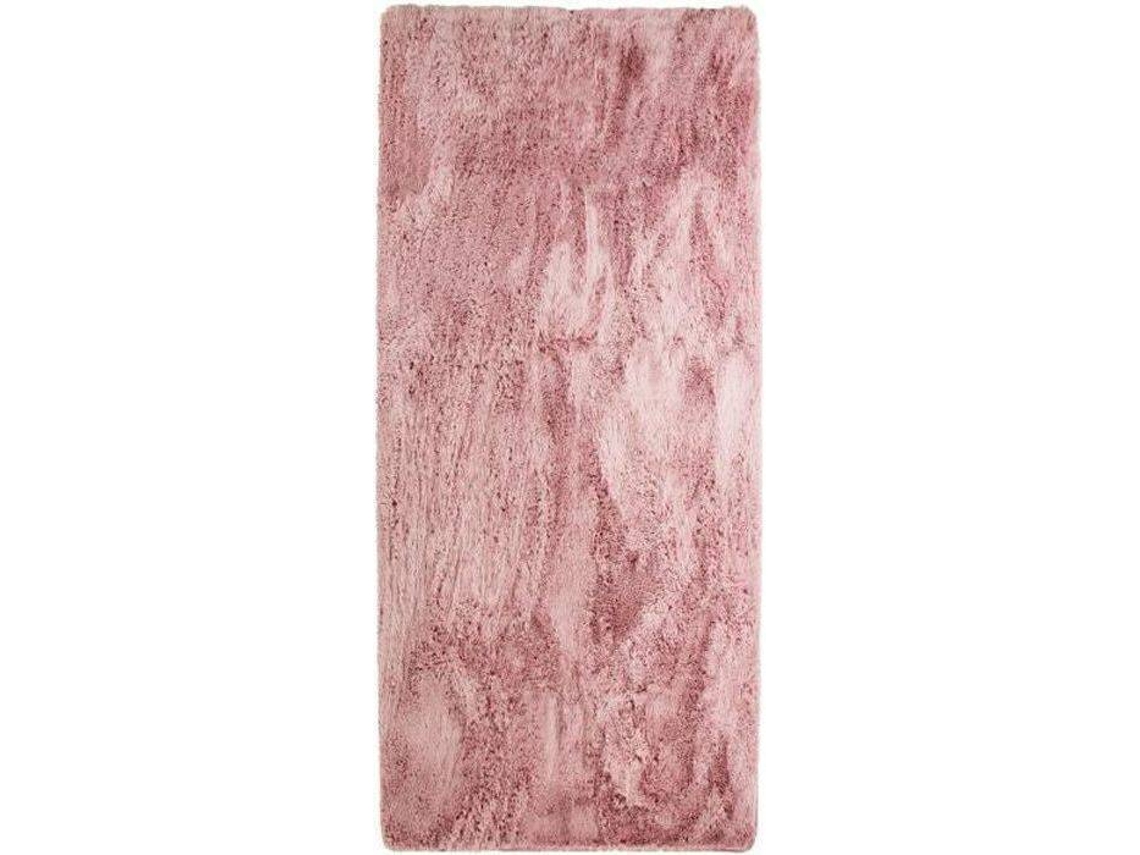 Tapete De Base Fina E Flexível Extra Macio Rosa 80x180