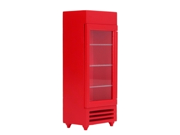Refrigerador Vertical Miniatura Para Casa De Muñecas Com Freezer E Máquina Expendedora