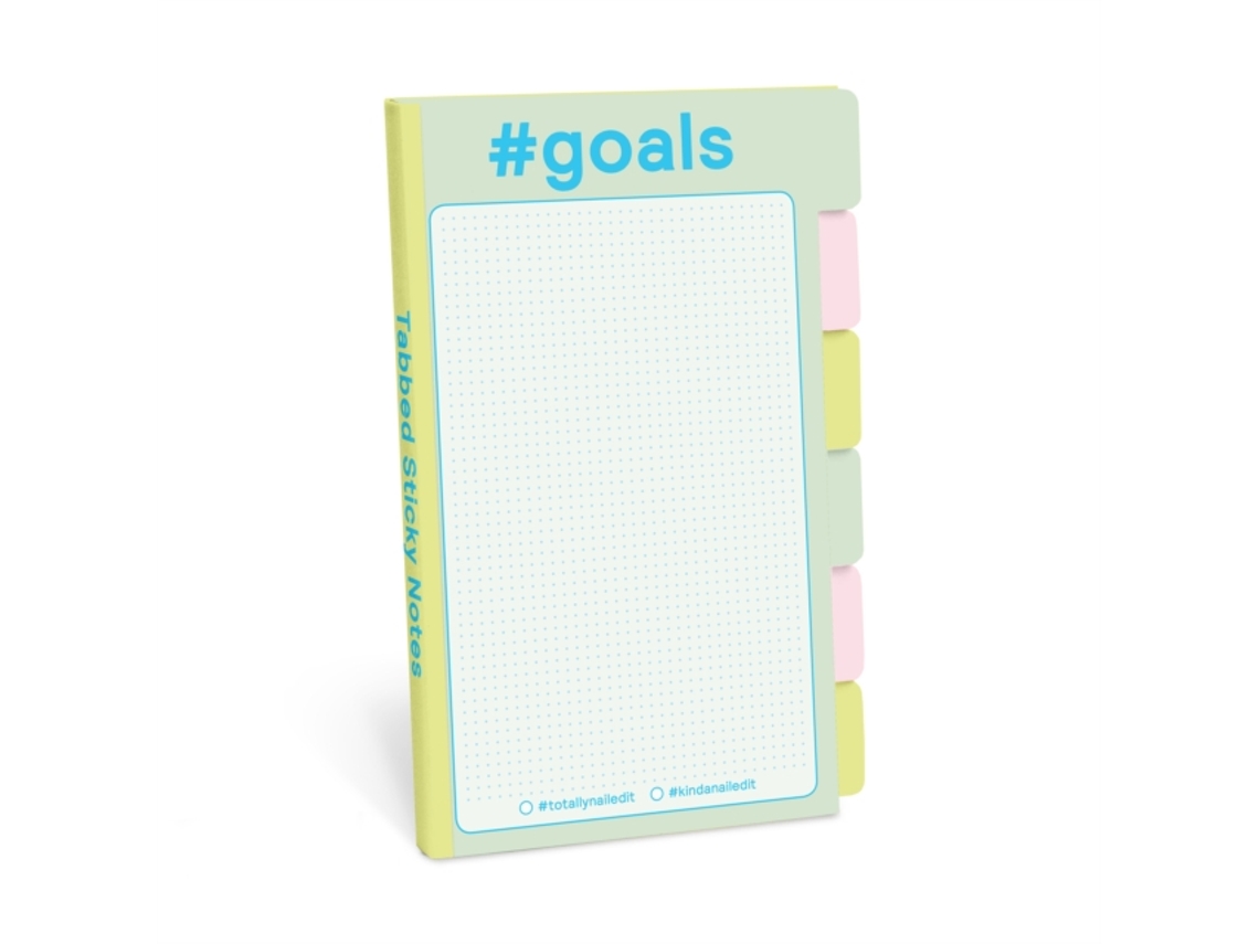 Livro Knock Knock Goals Tabbed Sticky Notes de Created By Knock Knock (Inglês)