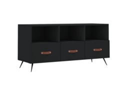 Móvel de Tv 102x36x50 Cm Derivados de Madeira Preto MAISON EXCLUSIVE