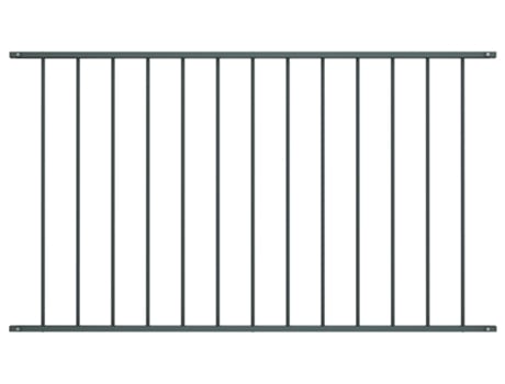Painel de vedação aço revestido a pó 1,7x0,75 m antracite