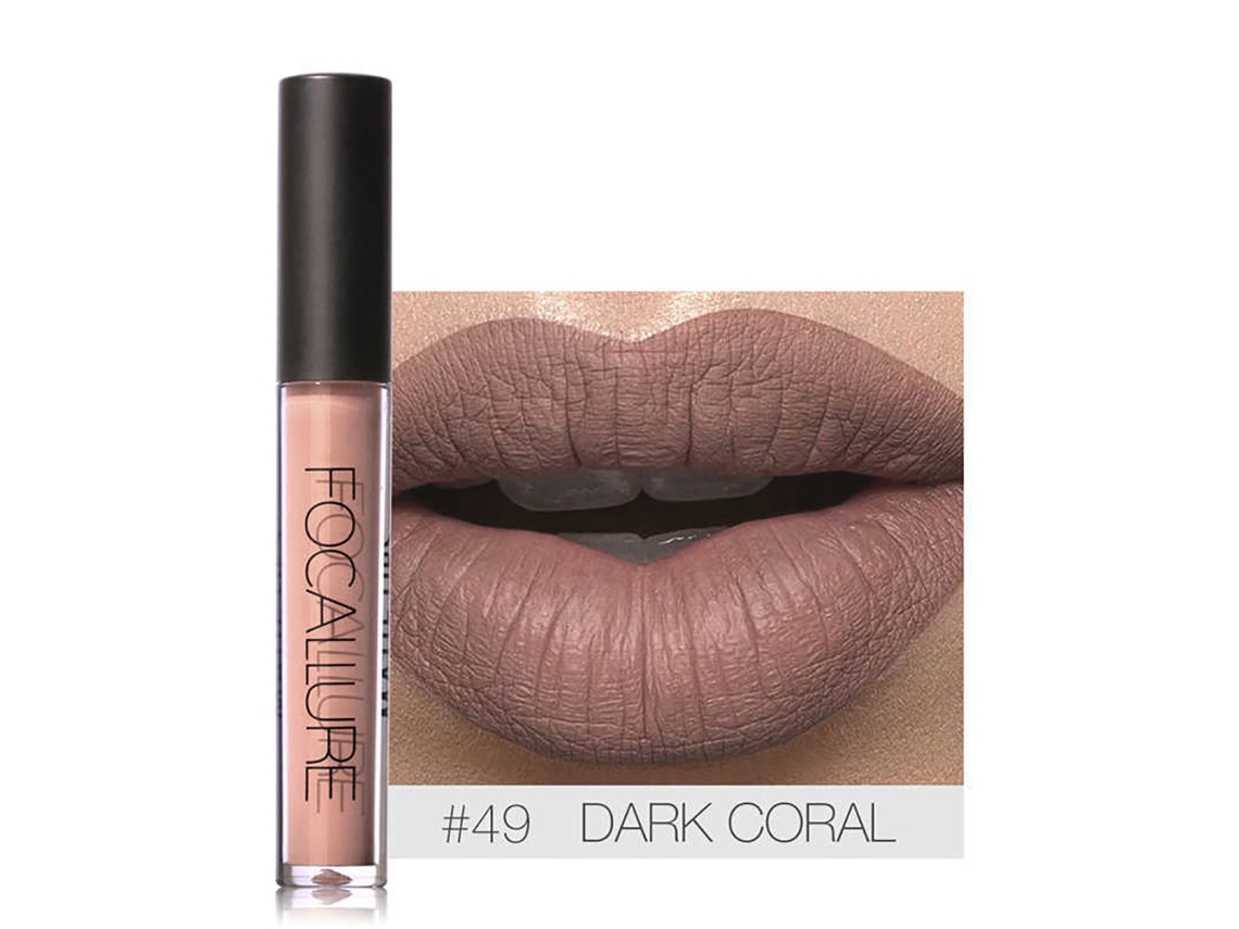 Focallure Lápiz Labial Líquido Mate Impermeable 12 Colores De Larga Duración Hidratante Maquillaje 49