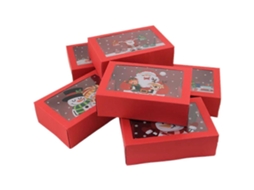 Conjunto De 6 Caixas De Presente Para Biscoitos De Natal, Embalagens Para Presentes De Natal, Sacolas Para Doces De Natal. Hengjian