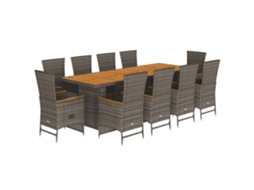 Garden Dining Set, Garden Dining Sets Vidaxl Cinzeto Rattan / Vime (n/a)