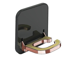 Suporte de Parede Luxo para Secador Cabelo, Organizador Dobrável D e Cabelo Sem Furos, GOKOCO