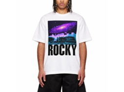 Rockinstone Rocky Movie Galaxy White Adult T-shirt Size:m