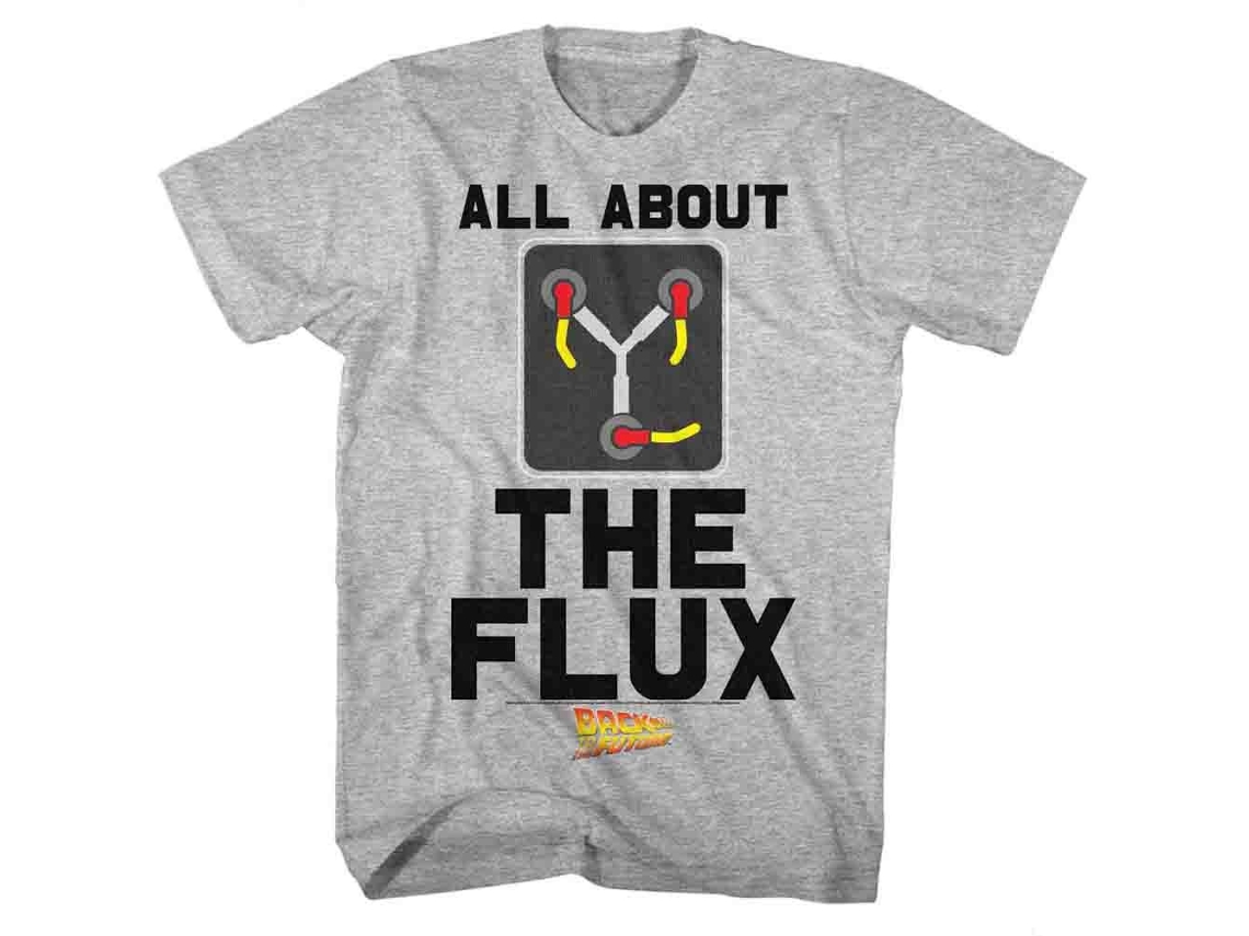 Unisex Adult T-shirt Rockinstone Back To The Future Movie All About Flux Heather Gray Sizexxl