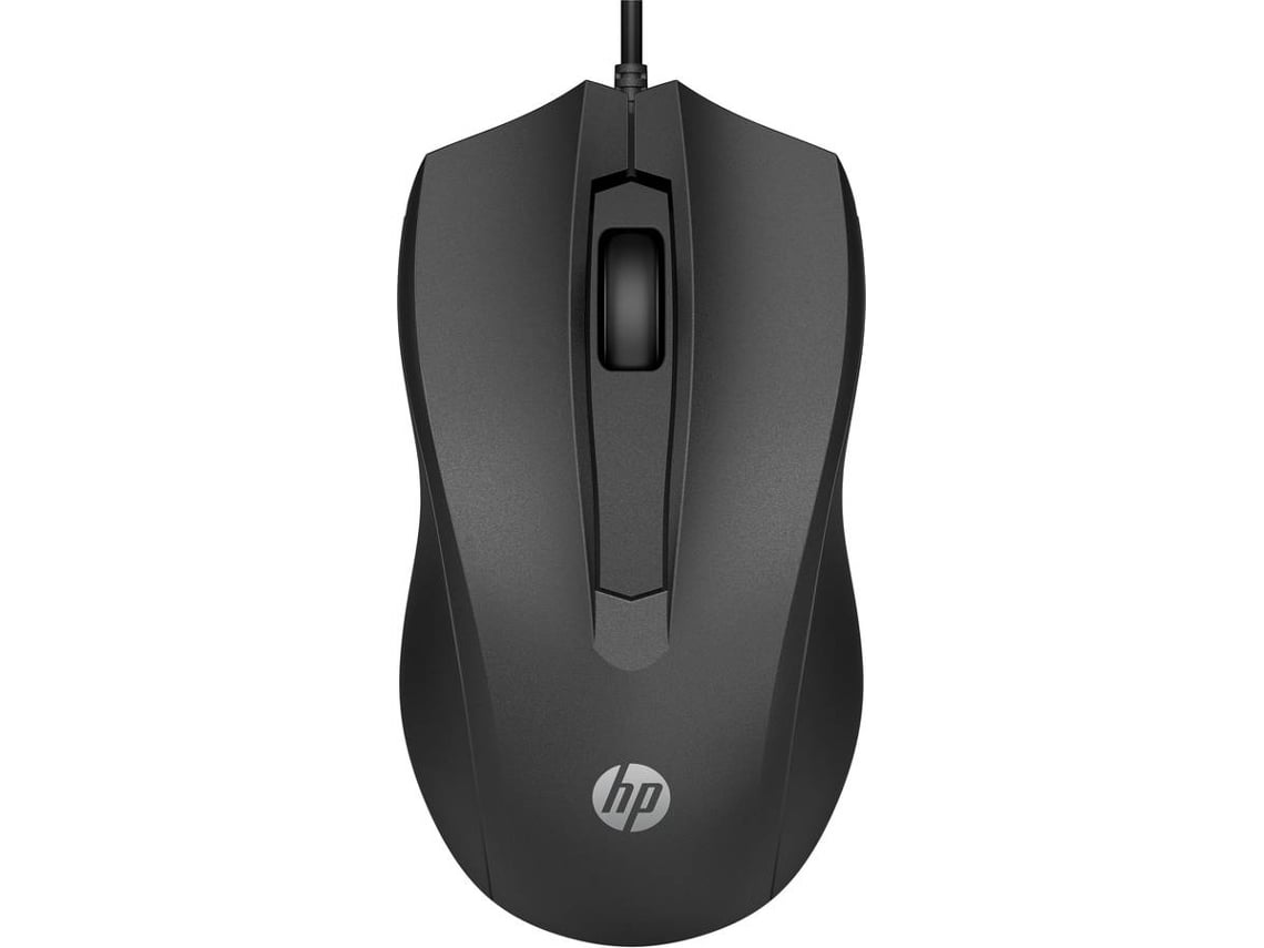 Rato HP 100 (Cabo USB - 1600 dpi - Preto)