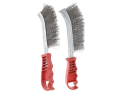Conjunto de 4 escovas de metal Topbathy, para ferrugem, com cabo plástico