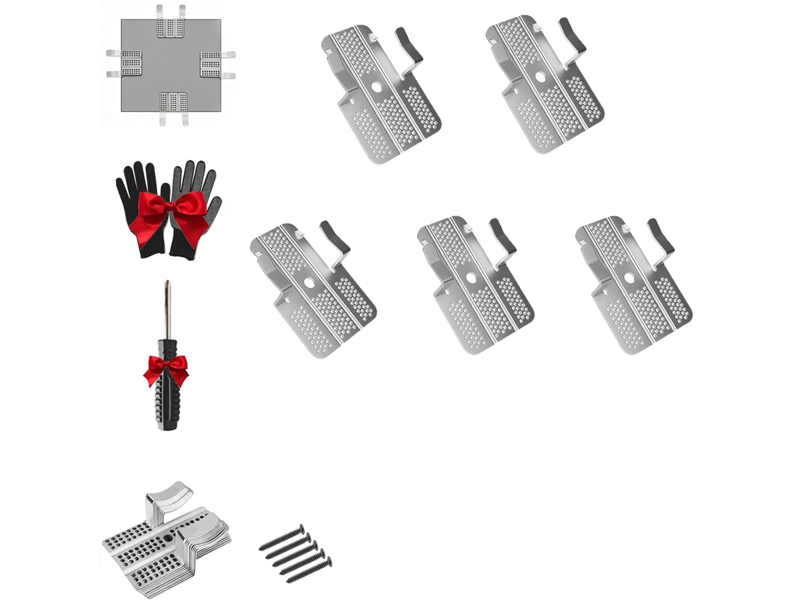 Clips De Reparo Para Drywall 1 2e 5 8 Polegadas, Kit De Reparo Drywall Resistente Em Aço Inoxidável Com Parafusos