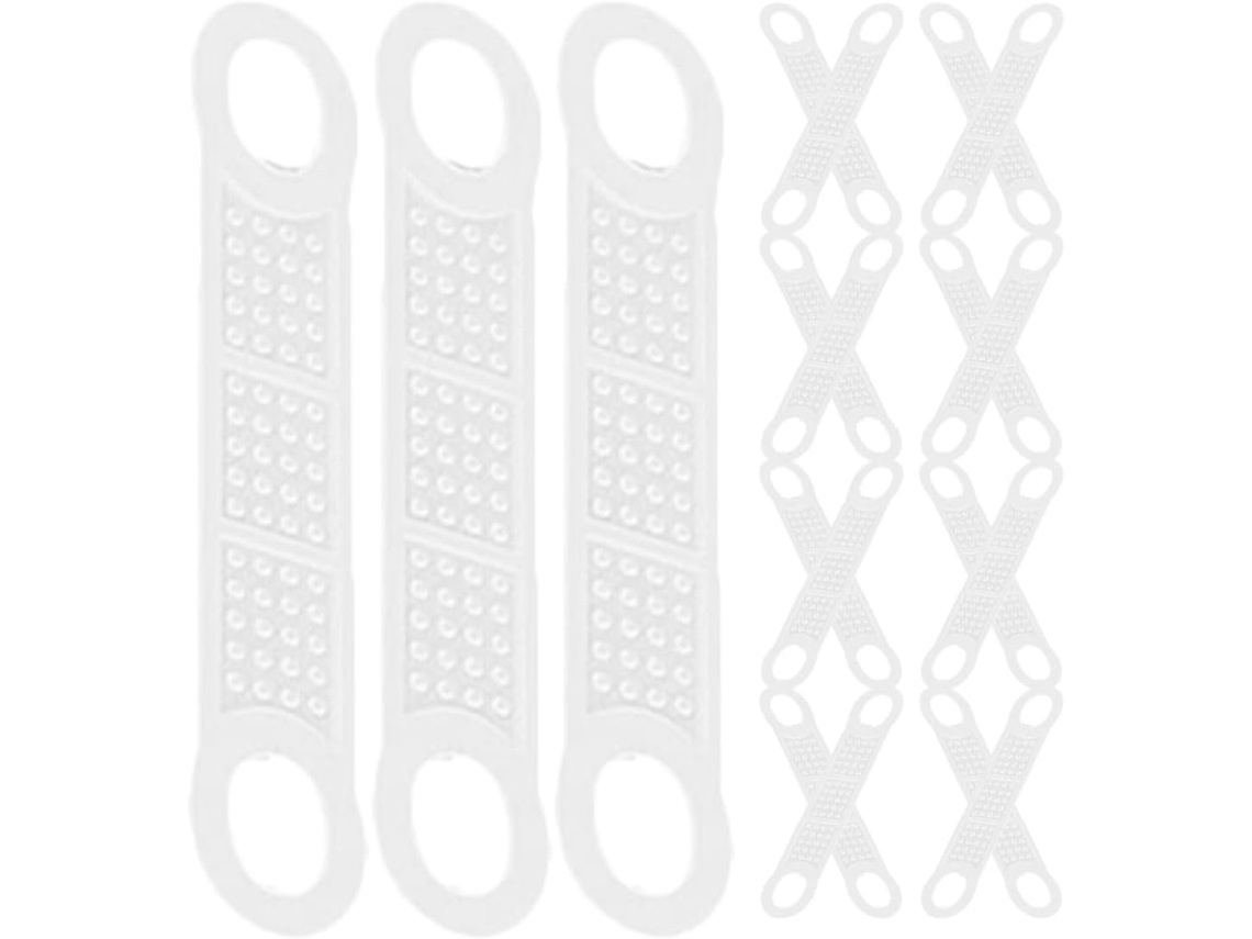 Minkissy 60 Peças Tiras De Silicone Antiderrapantes Para Cabides, Acessórios Práticos E Antiderrapantes Para Guarda
