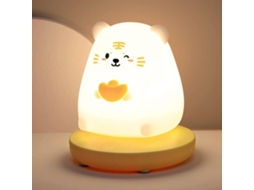 Luminria Noturna Led Branca Para Crianas, Luminria Noturna Fofa De Silicone Macio Aquaforge