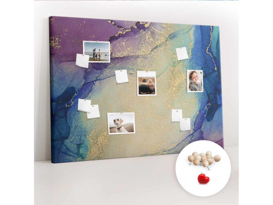 Lousa De Cortiça Mármore Decorativo Para O Escritório Espelharte (140x100 Cm)
