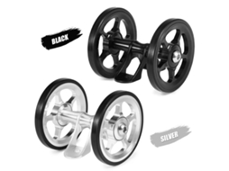 Rodas Duplas de Rolamento Mali para Bicicleta Plegável Brompton, Liga de Alumínio, para Para-choques Traseiro