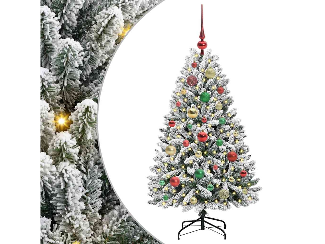 Conjunto 1 Árvore De Natal Artificial Vidaxl Verde Pvc (120 Cm)