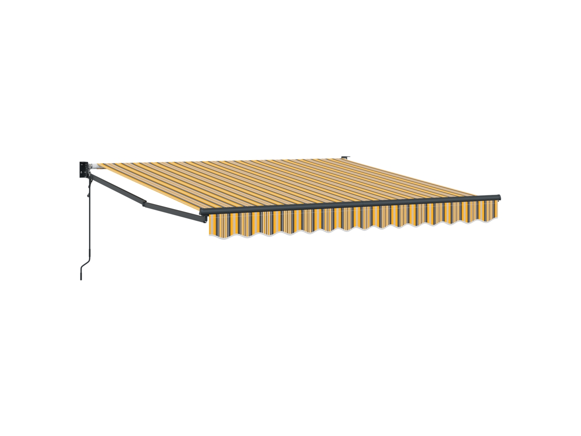 Conjunto 1 Toldo Retrátil Vidaxl Multicolorido Poliéster (350 X 250 Cm)