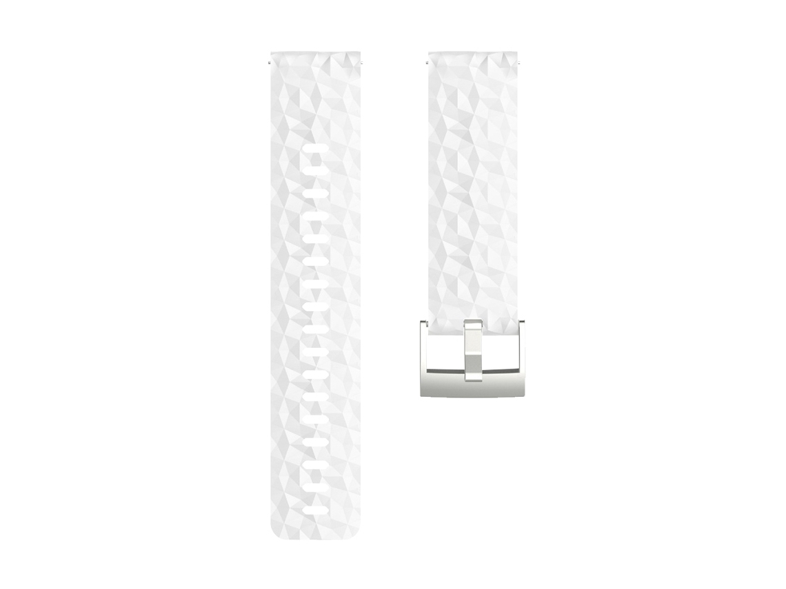 Cinto de substituição para smartwatch silicone branco EOOCOO