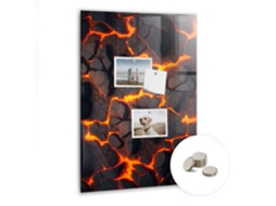 Lousa Magnética Lava Vulcânica Para O Escritório Espelharte (40x60 Cm)