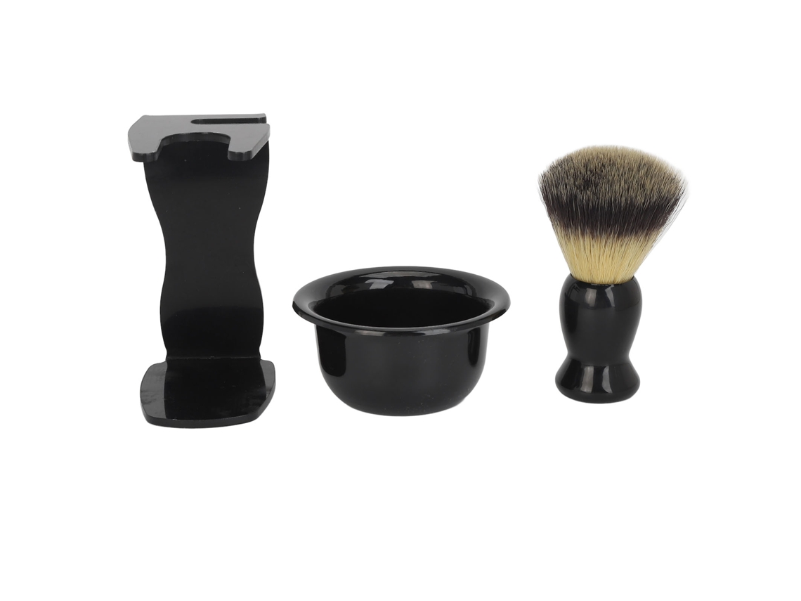 Conjunto De Escova Para Barba Masculina Espuma E Aparar