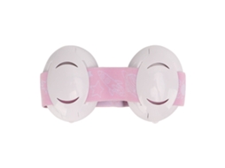 Mali protetores Auriculares para Bebê Anti barulho com Faixa Elástica Rosa para Sono e Viagem