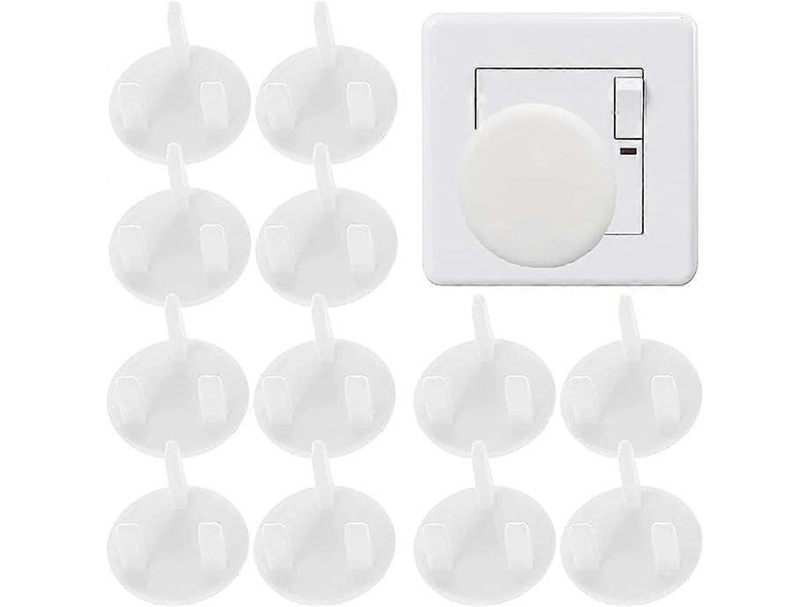 Protector de Tomacorrientes Blanco para Niños Seguridad Eléctrica Hogar Y Escuela Tapa Antiaccidental Abs Durable S/MARCA
