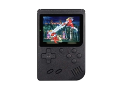 Consola Portátil HEXINYIGJLY Retro 400 Jogos, 3" ecrã, recarregável, ligação TV, 2 jogadores, preto