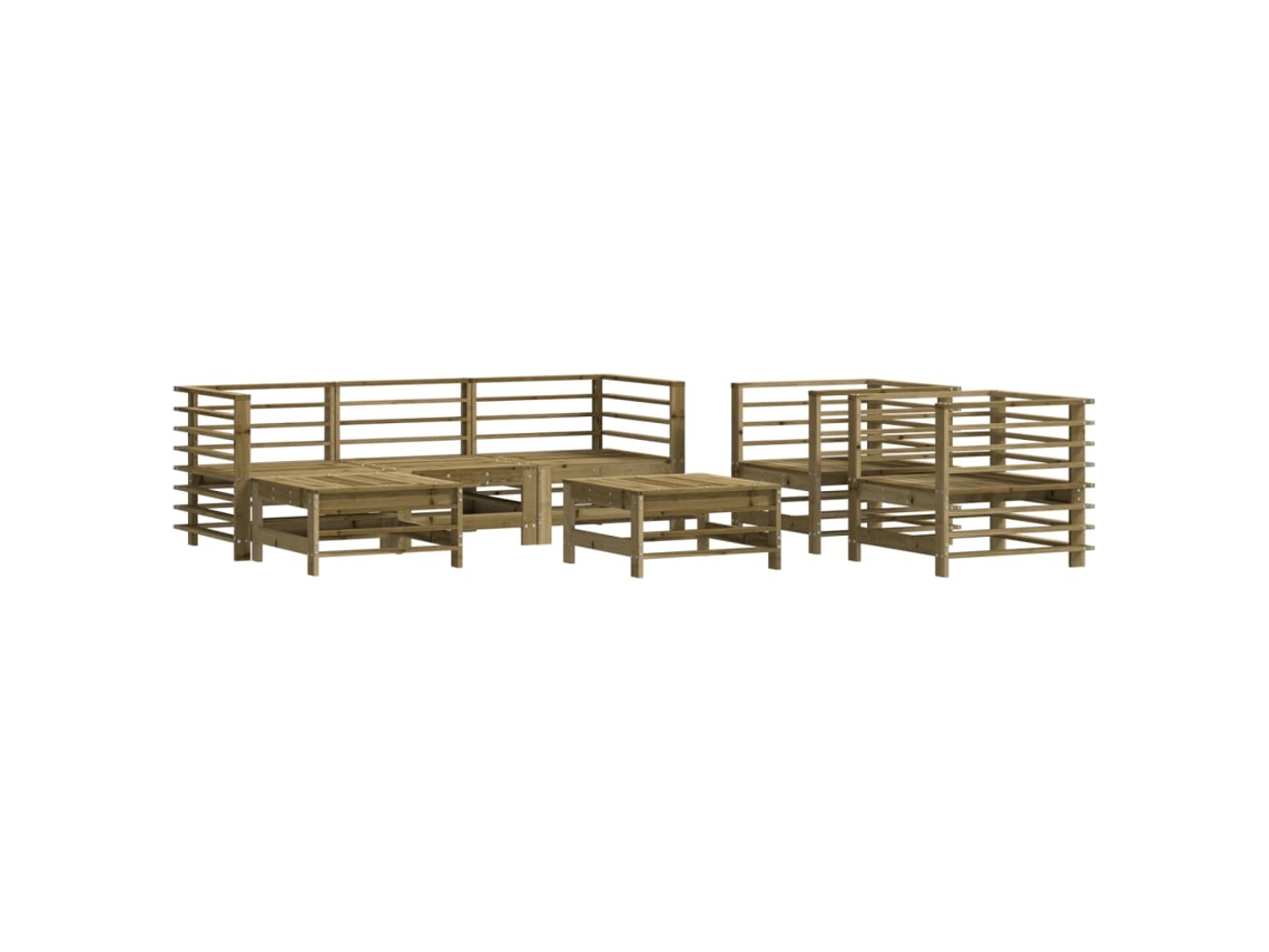 Garden Lounge Set, Garden Lounge Sets Vidaxl Marrom Madeira De Pinho Impregnada (n/a)