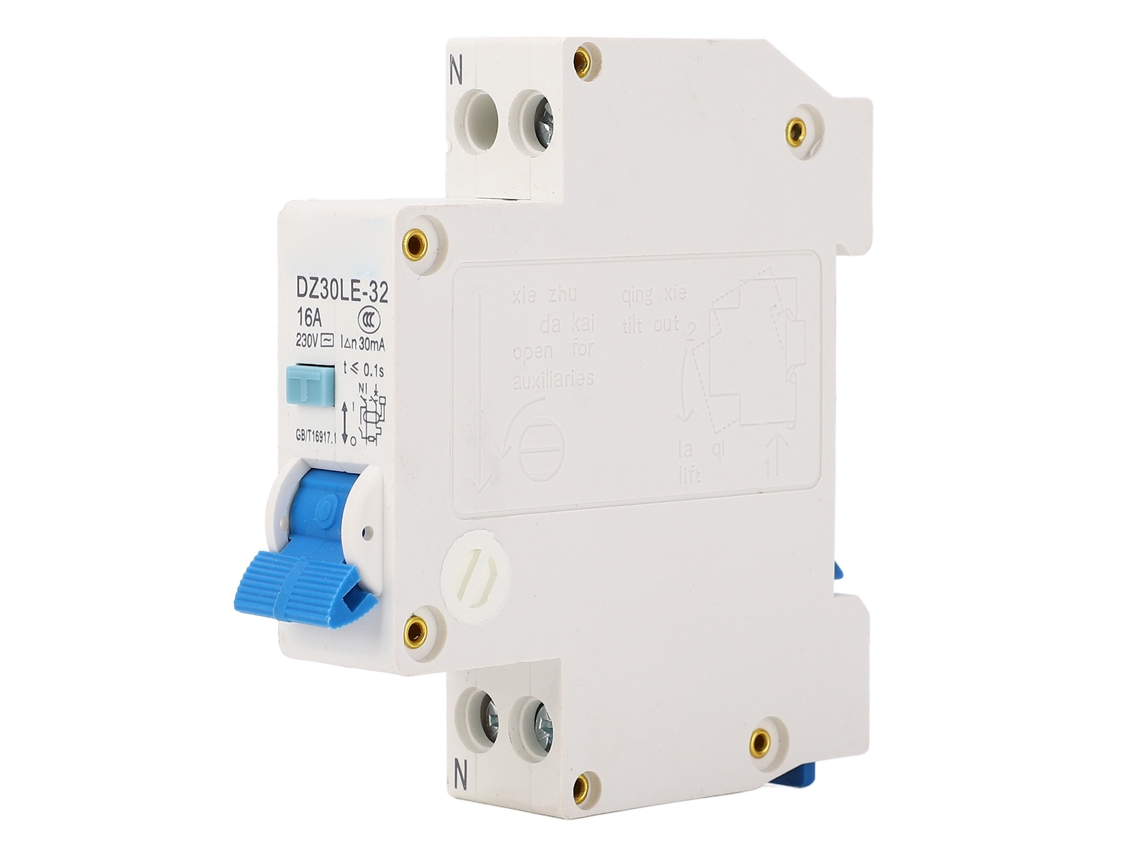 Interruptor de Proteção Contra Fugas Dpn Pequeno Desconectador de Aire Sobrecarga 1p 16a Dz30le‑32