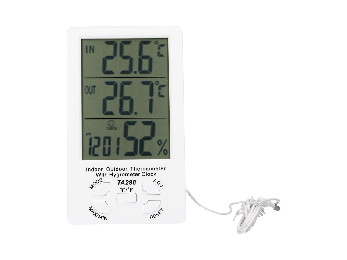 Higrómetro Digital Eletrônico Termômetro Interior Com Medidor De Temperatura E Umidade Para Casa