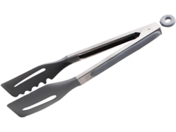 Pinça Para Churrasco Galpada Em Aço Inoxidável Com Cabo Ergonômico De Silicone, Ideal Para Grelhar E Servir
