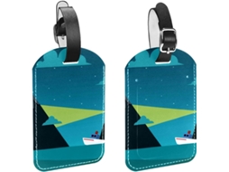 Kit Com 2 Etiquetas De Identificação Bagagem Viagem Lighthouse Green Cove Evitar A Perda Malas E Bolsas