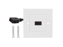 2026 placa de Parede Hdmi Branca com Cabo para Hotel Casa Escritório Edifício Padrão Eua