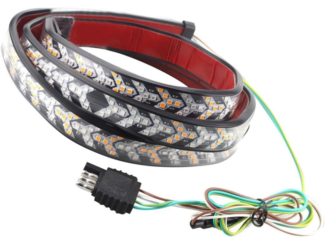 Conjunto de luzes LED para carro e reboque, luzes de silicone em Prova D'água.