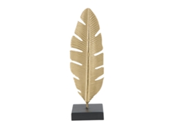 Escultura de folha com castiçal Glam Cm 10x10x34 Min 2 Mauro Ferretti