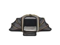 Bolsa de Viagem para Animais de Estimação, Dupla Expansão, Impermeável, em Tecido Oxford 600d, Cor Cinza laranja PANOONA