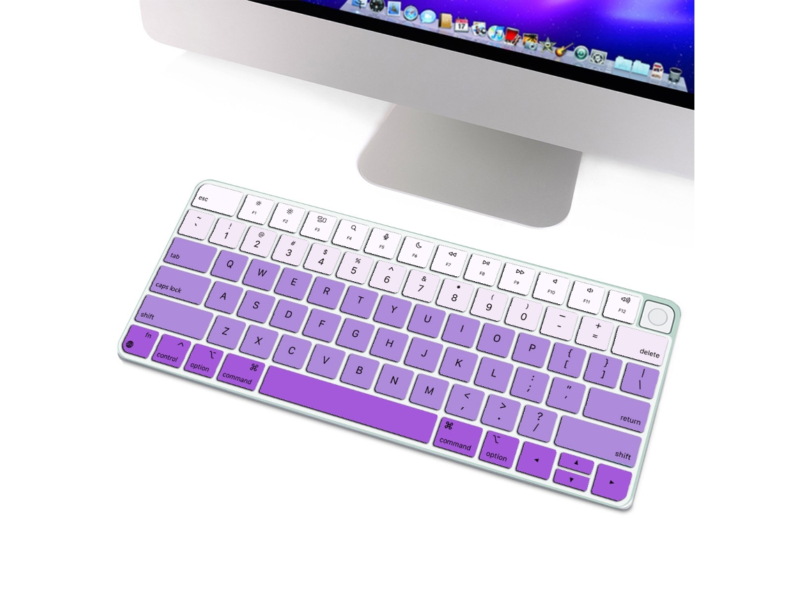 Capa protetora de silicone para teclado compatível com Magic Keyboard A2449 A2450