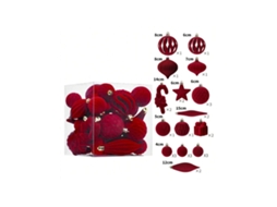 Adereços De Natal No Estilo Europeu, Flocagem, Bolas De Natal Com Formato Especial, 28 Unidades, Pingentes Para Árvore De Natal Igvtrade