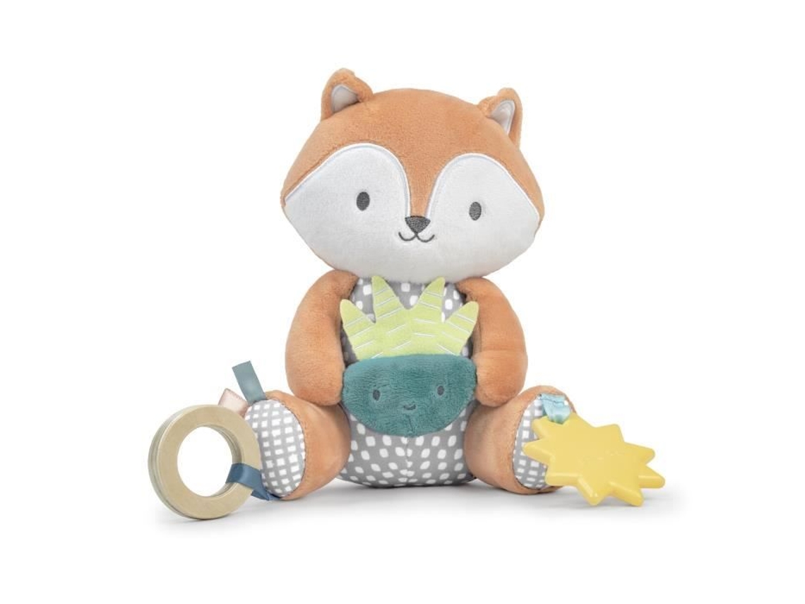Pelúcia Calm Springs Kitt Fox, mordedor sem BPA, tecidos multitexturizados, idades 0+. Engenhosidade.