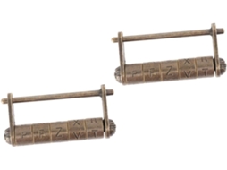 Cadeados Com Letras Inglesas Em Estilo Antigo Retrô Para Armário Com Senha, Para Escritório E Casa Gokoco